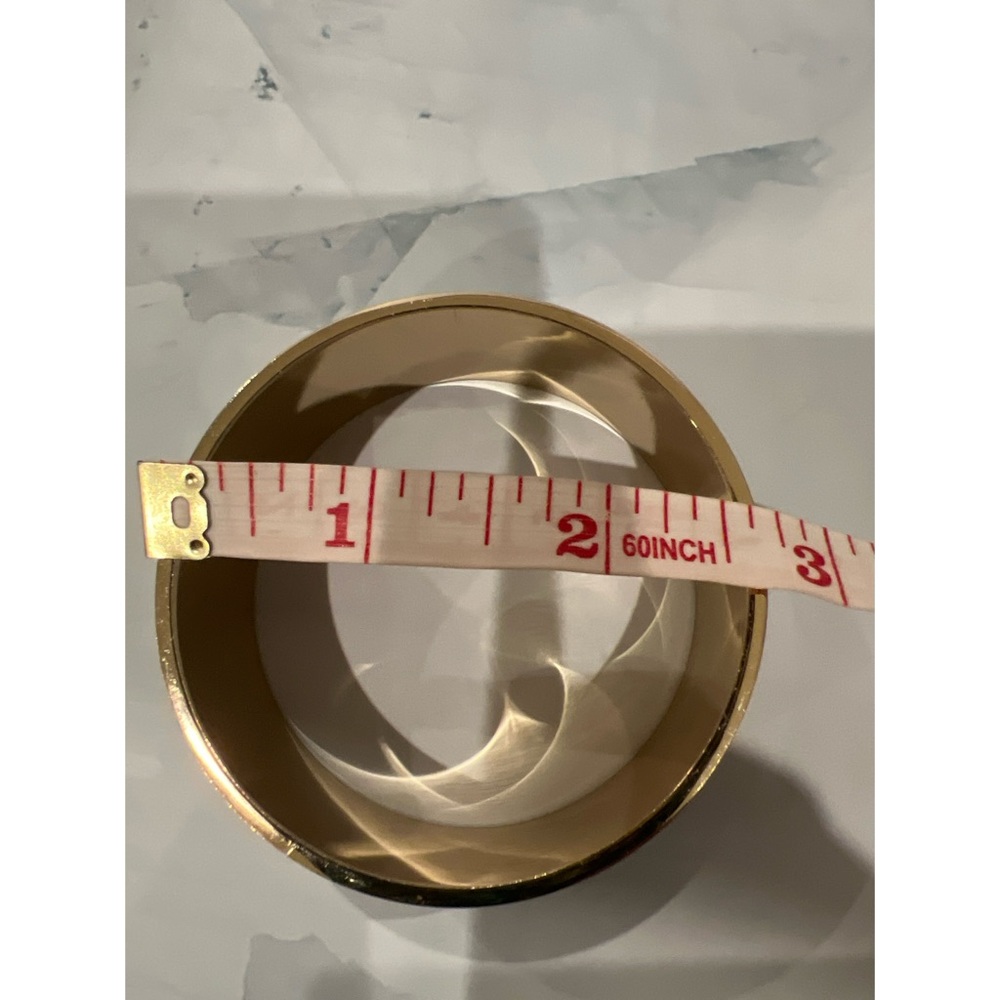 Talbots Bangle Bracelet Peacock Feather Enamel - image 4